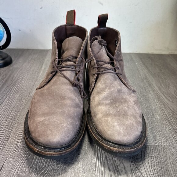 ALLEN EDMONDS Mens Surrey Weather Proof Chukka Boot Brown Suede Sz 9.5D USA Made main image 9